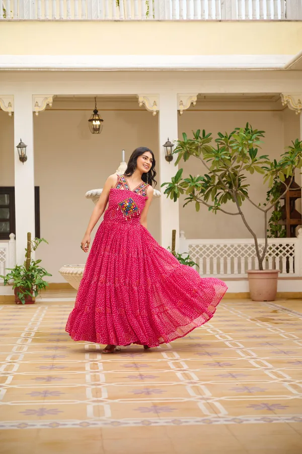 Pink_Georgette_Gown_For_Women