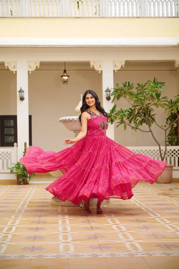 Pink_Georgette_Gown_For_Women