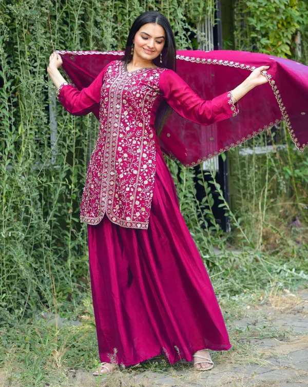 Pink_Chinon_Salwar_Suit_For_Women