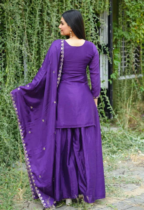 Yellow_Chinon_Salwar_Suit_For_Women