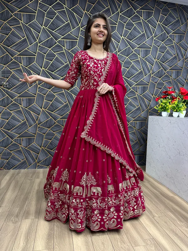 Rama_Faux-Fur_Gown_For_Women
