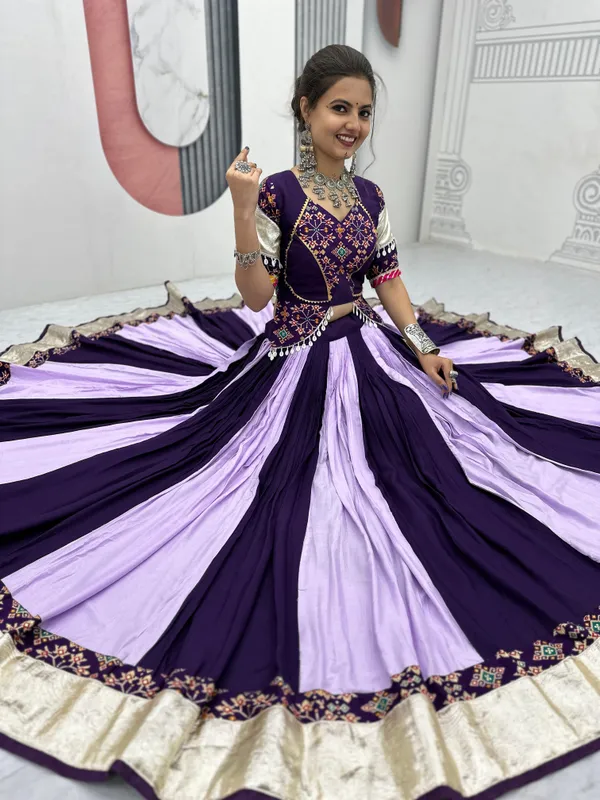 Purple_Cotton_Lehenga_Choli_For_Women