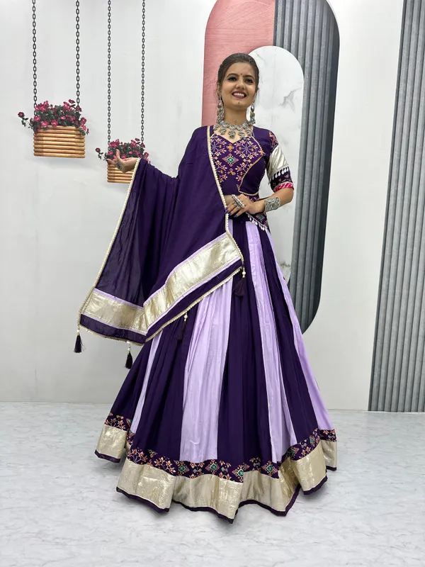 Purple_Cotton_Lehenga_Choli_For_Women