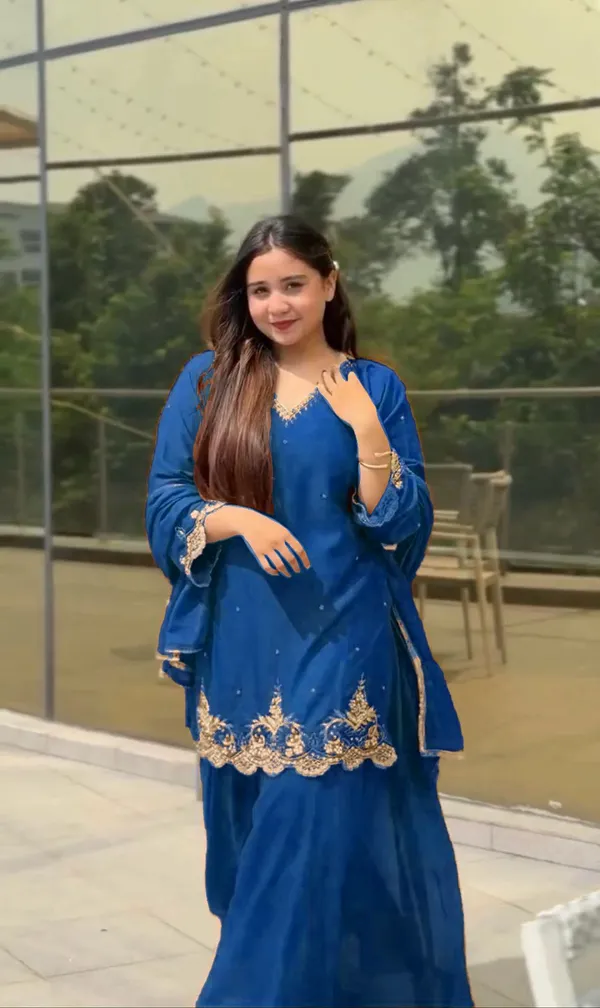 Blue_Faux-Fur_Palazzo_Set_For_Women