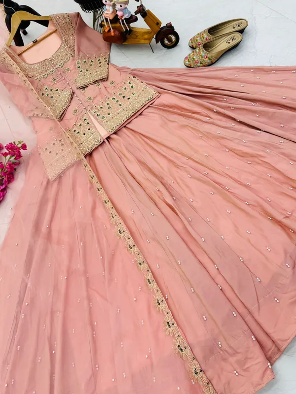 Light_Pink_Silk_Lehenga_Crop_Top_For_Women