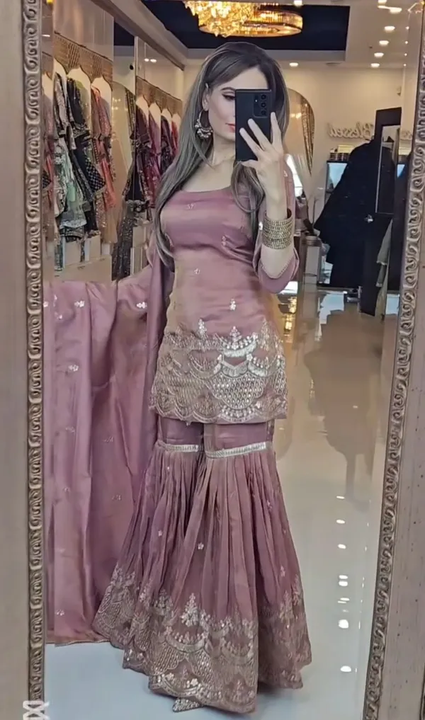 Pink_Silk_Sharara_Suit_For_Women