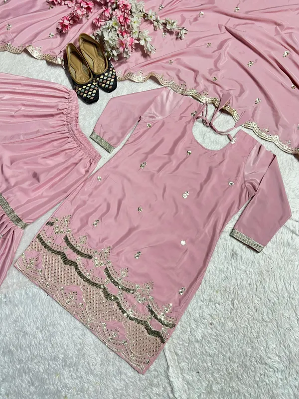 Pink_Silk_Sharara_Suit_For_Women