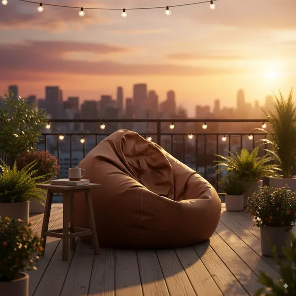 Faux_Leather_Tear_Drop_Bean_Bag_Cover
