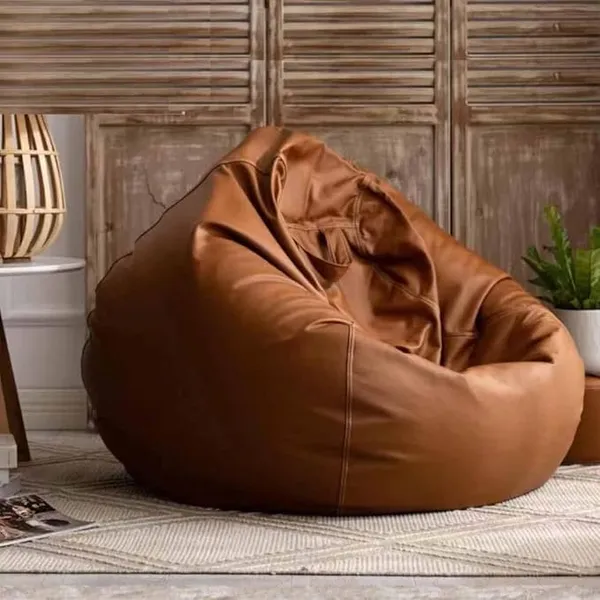Faux_Leather_Tear_Drop_Bean_Bag_Cover