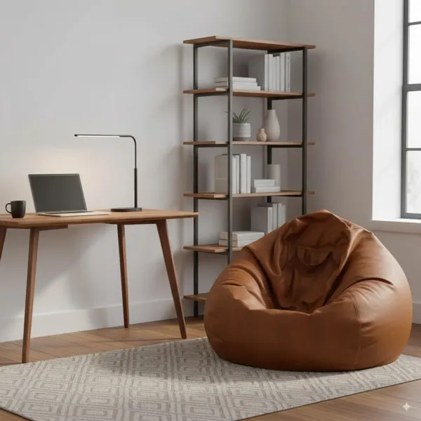 Faux_Leather_Tear_Drop_Bean_Bag_Cover