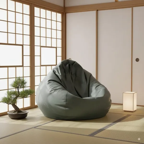 Faux_Leather_Tear_Drop_Bean_Bag_Cover