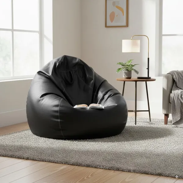 Faux_Leather_Teardrop_Bean_Bag_Cover