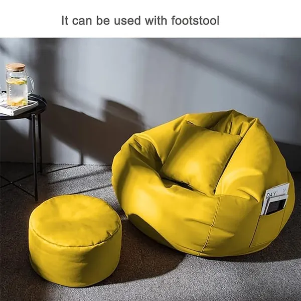 Tusa_Lifestyle_Bean_Bag_Cover_Without_Beans_Leatherette_Lounge_Chair