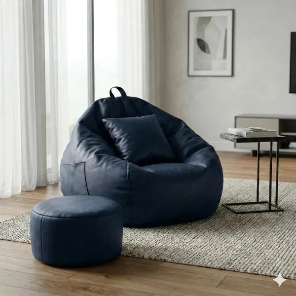 Bean_Bag_Cover_With_Footrest_And_Cushion
