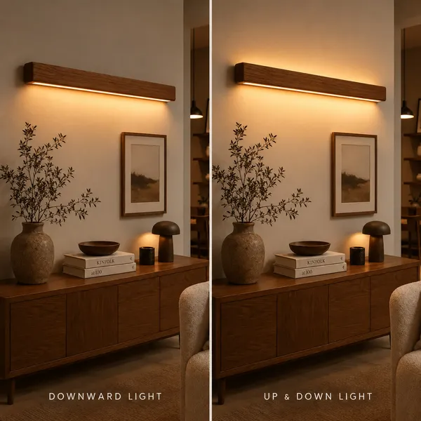 Aurora_Wooden_Linear_Wall_Light_–_Solid_Teak_LED_Wall_Light_(Light_Face_UP_&_Down)