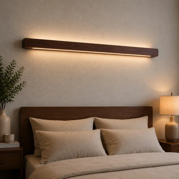 Aurora_Wooden_Linear_Wall_Light_–_Solid_Teak_LED_Wall_Light_(Light_Face_UP_&_Down)