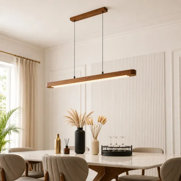 Double_Led_Curved_|_Teak_Wood_Pendant_Light