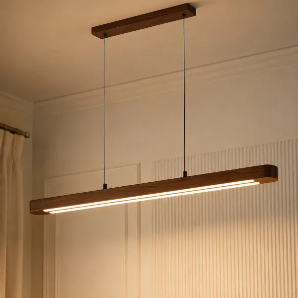 Double_Led_Curved_|_Teak_Wood_Pendant_Light