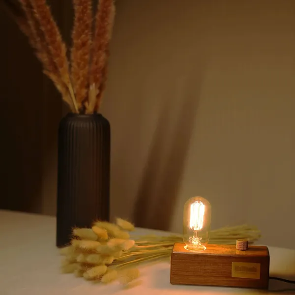 Teak_Wood_Vintage_Table_Lamp_–_Edison_Bulb_With_Brass_Dimmer_|_Handcrafted
