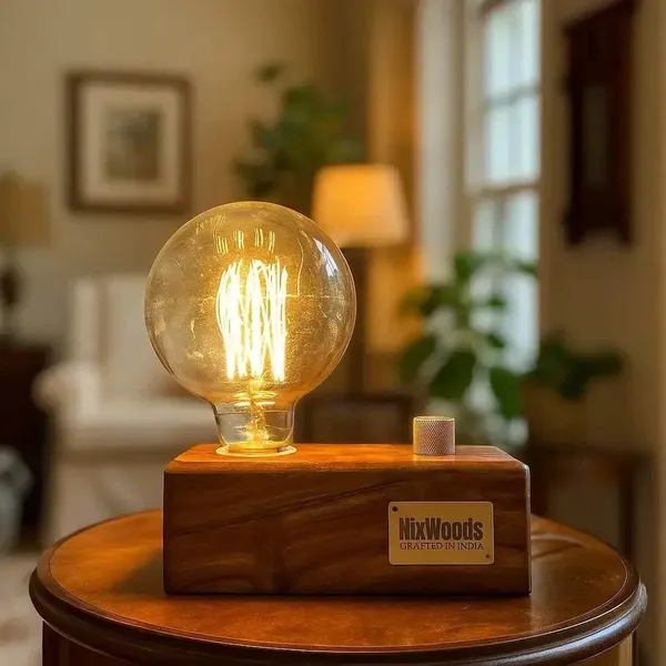 Globe_Edison_Bulb_With_Brass_Dimmer_|_Rosewood_Vintage_Table_Lamp_|_Handcrafted