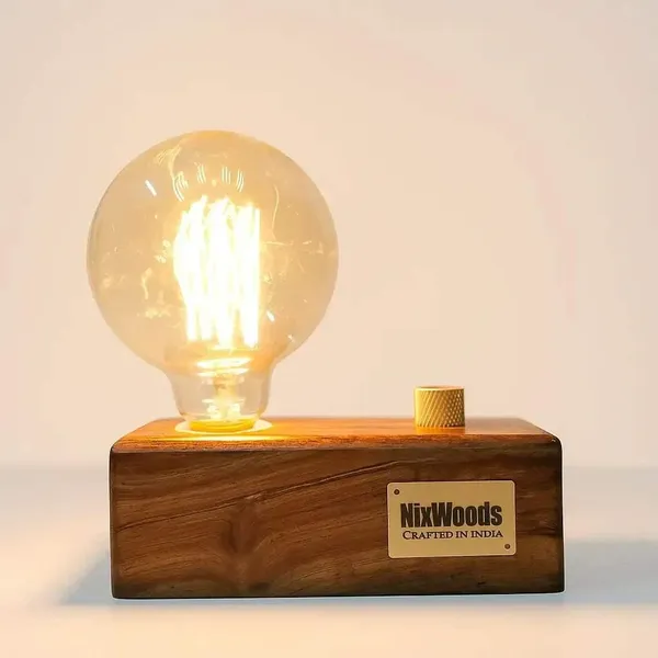 Globe_Edison_Bulb_With_Brass_Dimmer_|_Rosewood_Vintage_Table_Lamp_|_Handcrafted
