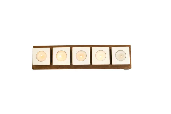 Rosewood_Tea_Light_Holders_|_Minimalist_Candlelight_Decor_|_Set_Of_5