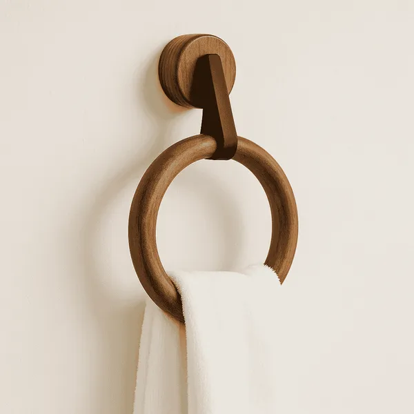 Rosewood_Round_Towel_Hanger_–_Handcrafted_Wooden_Ring_For_Bathroom_&_Vanity