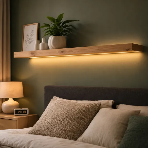 Solid_Wood_LED_Wall_Light_–_Minimal_Floating_Wall_Sconce_Shelf_|_Nixwoods