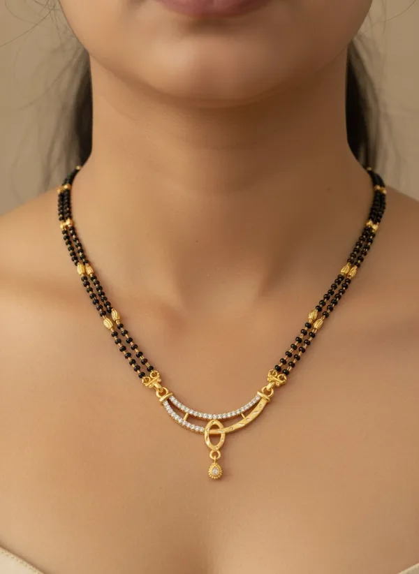 High_Gold_Pleated_Forming_Daily_Wear_Mangalsutra__For_Women