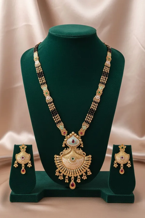 High_Gold_Pleated_Mangalsutra_Premium_Designer_For_Women