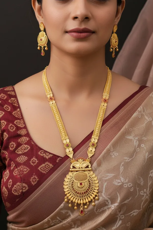 Forming_Real_Gold_Look_Long_Necklace_For_Women