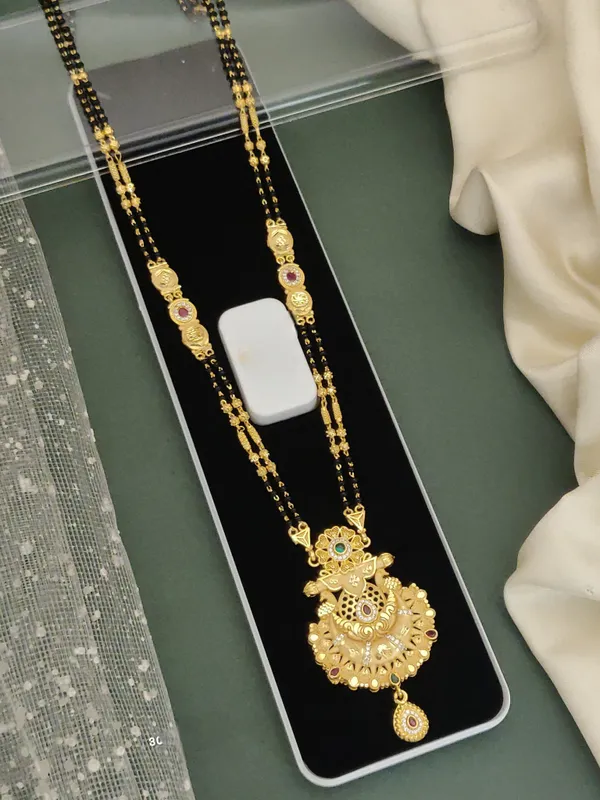 Gold_Pleated_Premium_Quality_Forming_Mangalsutra__For_Women
