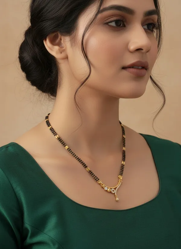 High_Gold_Pleated_Daily_Wear_Mangalsutra_For_Women