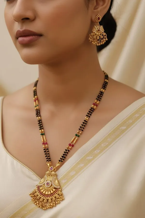 High_Gold_Pleated_Forming_Mangalsutra_Premium_Quality_For_Women