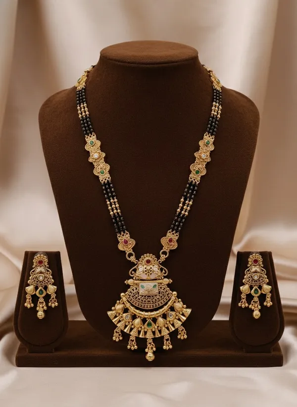 High_Gold_Pleated_Mangalsutra__For_Women