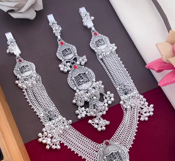 Oxodize_Silver_Kamarbelt_&_Juda_Combo_Set__For_Women