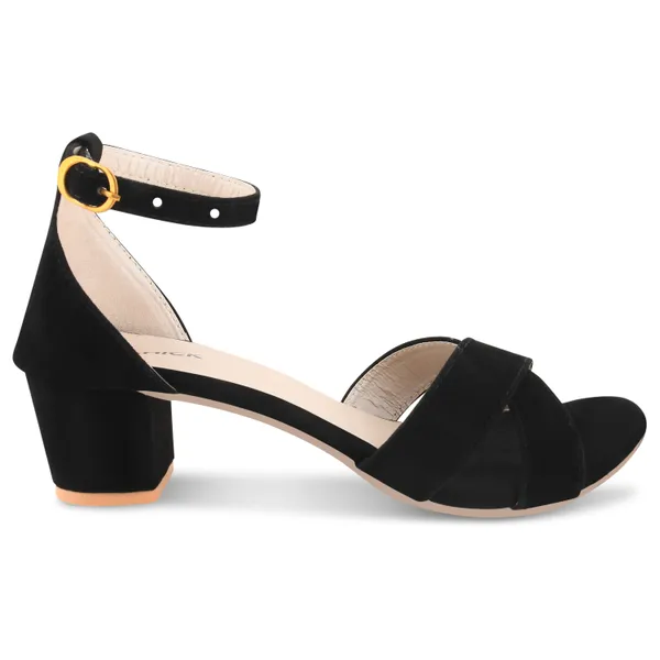 Black_Suede_Block_Heel_Sandals_For_Women