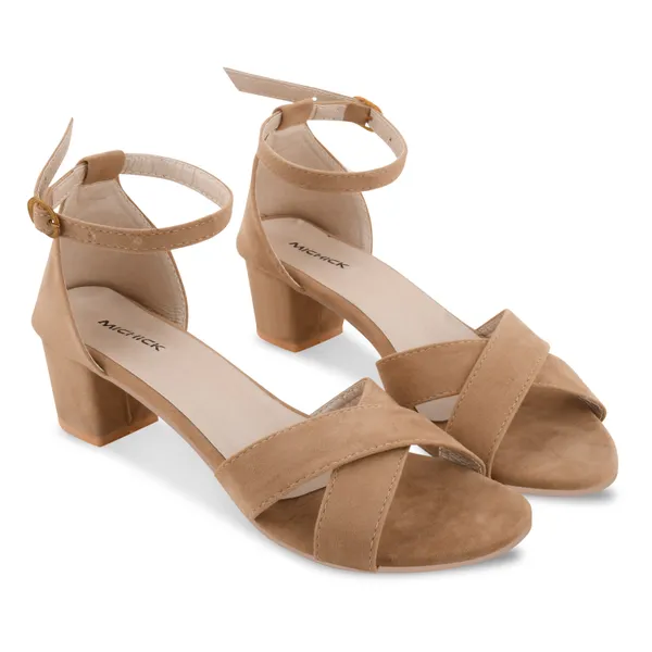Beige_Synthetic_Block_Heel_Sandals_For_Women
