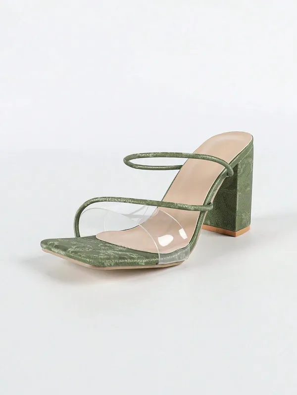 Green_Velvet_Clear_Strap_Block_Heel_Sandals_For_Women
