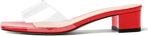 Red_Transparent_Block_Heel_Sandals_For_Women