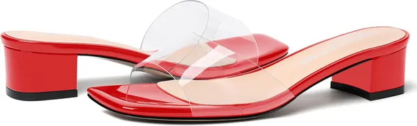 Red_Transparent_Block_Heel_Sandals_For_Women
