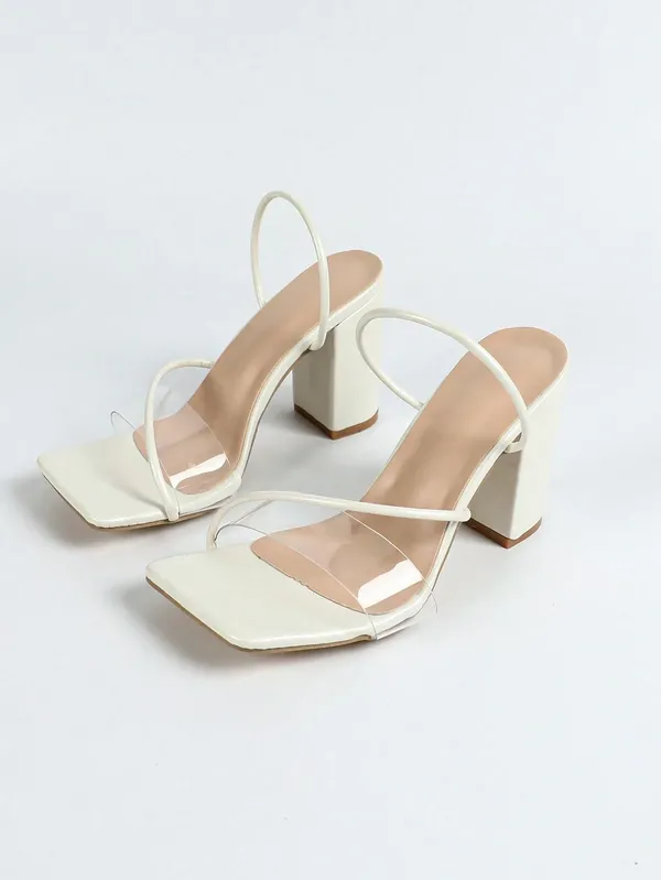 White_Strappy_Block_Heel_Sandals_For_Women
