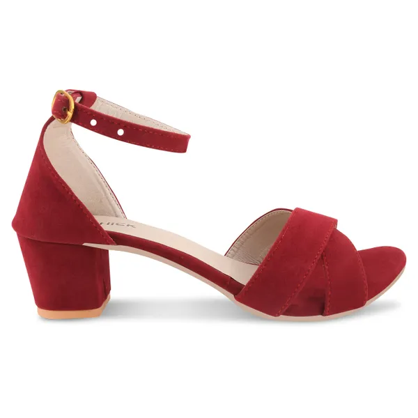 Red_Suede_Block_Heel_Sandals_For_Women