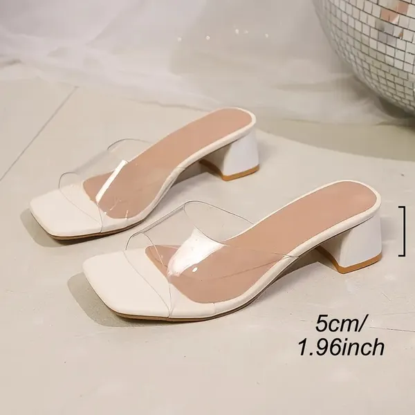 White_Transparent_Block_Heel_Sandals_For_Women
