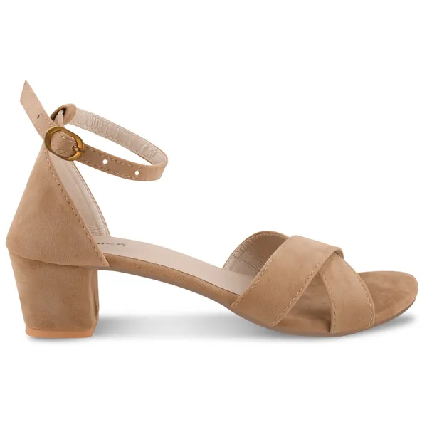 Beige_Synthetic_Block_Heel_Sandals_For_Women