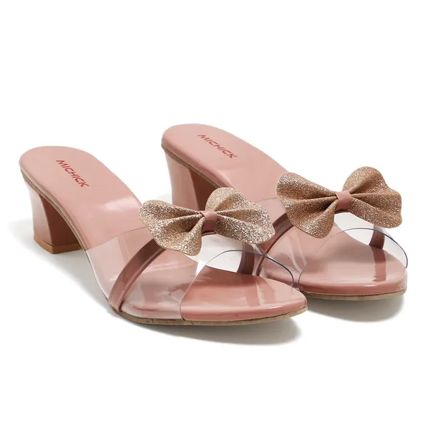 Pink_Heeled_Sandals_With_Glitter_Bow_For_Women