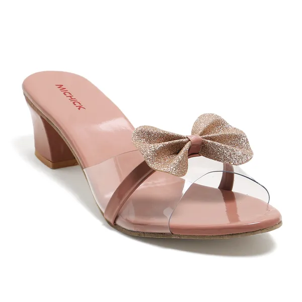Pink_Heeled_Sandals_With_Glitter_Bow_For_Women