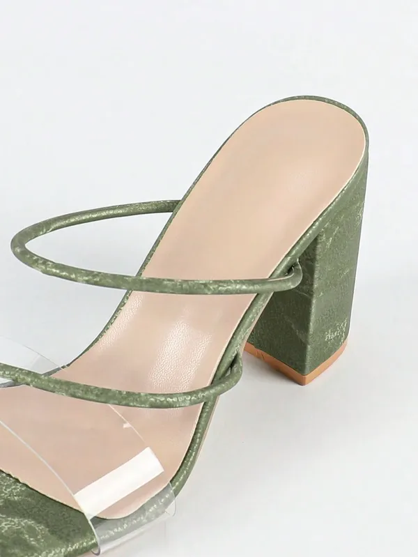 Green_Velvet_Clear_Strap_Block_Heel_Sandals_For_Women