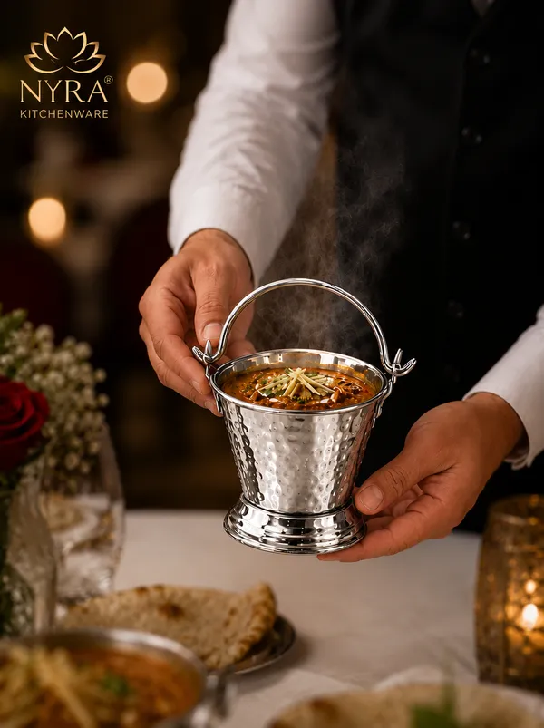 Stainless_Steel_mini-serving_Balti_|_Hammered_Design_Serving_Bucket_-_Traditional_Serveware_for_Home,_Restaurants_&_Dhabas