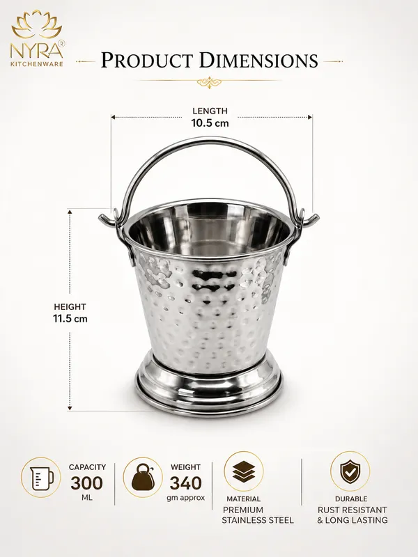 Stainless_Steel_mini-serving_Balti_|_Hammered_Design_Serving_Bucket_-_Traditional_Serveware_for_Home,_Restaurants_&_Dhabas